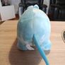 Vintage Walt Disney Its A Small World Plush Blue Hippo Goebel USA Image 4