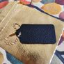 Coach Black Leather Bag Tag / Authentic / NEW Image 2