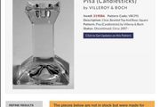 Villeroy and Boch glass candlesticks 4 available PRICE is FOR 1