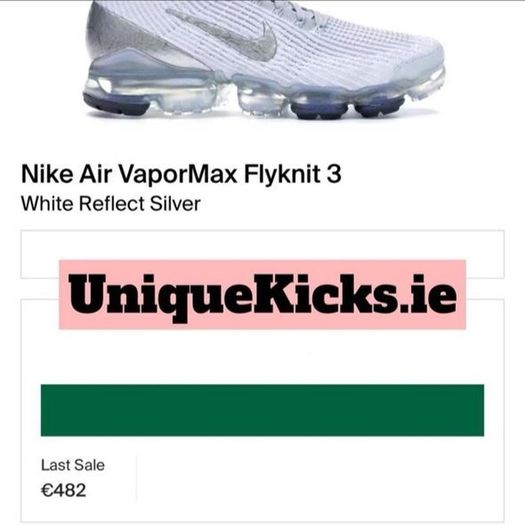 Nike Air Vapormax Flyknit 3 White Silver
