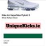 Nike Air Vapormax Flyknit 3 White Silver Image 5