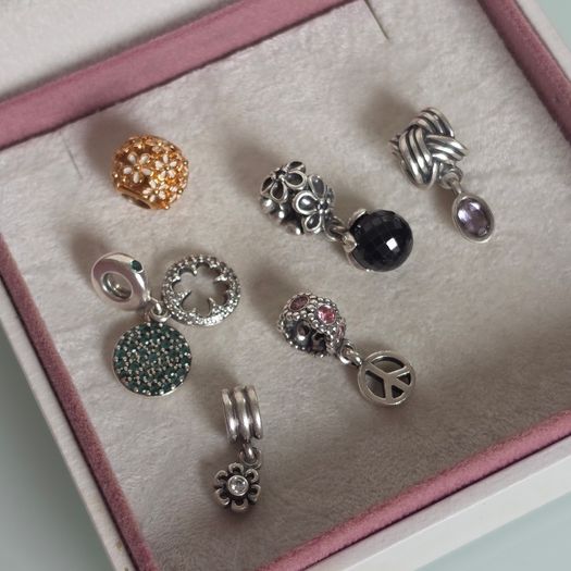 Pandora charms 22e each charm (flower yellow gold 20e) all charms in excellent condition fully hallmarked