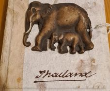 Beautiful Hand Made Thailand Photo Album Elephant Cover With Rustic Paper.