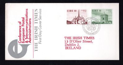 1978 Ireland Europa Architecture Commemorative Stamp Illustrated The Irish Times Addressed First Day Cover (FDC)