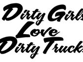 Dirty Girls car decal stiker