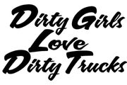 Dirty Girls car decal stiker