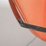 Orange Fabric and Chrome Swivel Office Chair Comet by Gunilla Allard for Lammhult, 1990s Image 9