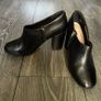 Clarks Amabel Clara Black Leather Block Heel Shoes Boots UK 5.5 D VGC Image 3