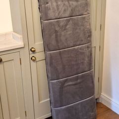 FREE grey velvet headboard for 4 foot double bed
