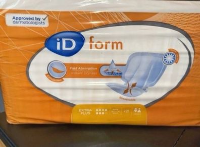 iD Form Extra Plus Adult Incontinence Pads 21 Pack