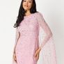 embellished coast long pink dress Image 4