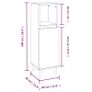 3 Piece Bathroom Furniture Set White Image 8