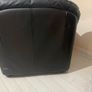 Black leather armchairs x2 perfect condition Image 3