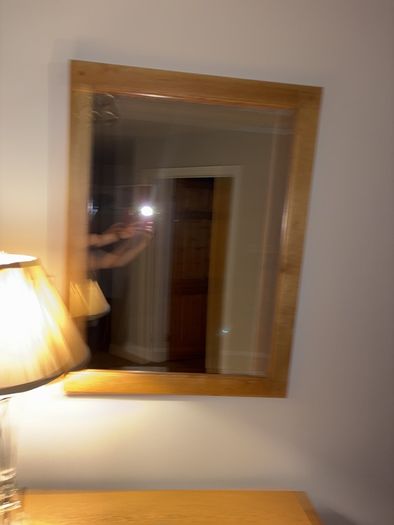 mirror and dresser