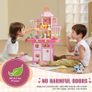 Kitchen Playset Kids Pretend Cooking Play Toy 48 Piece Accessories Pink Image 2