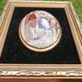 Vintage Countess Fine Bone China with Black Velvet Wall Decor Set of 2 Image 8
