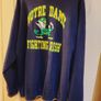 Vintage 80s/90s Rare Notre Dame college Sweatshirt Made in USA Image 3