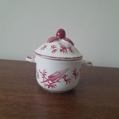 Faience French Lidded Bowl