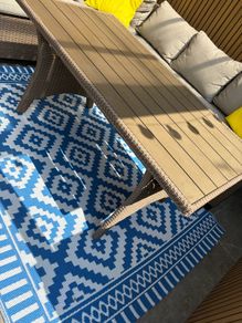 Outdoor dining table