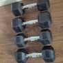 2 sets of used hexagonal dumbbells Image 5