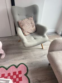 Grey armchair