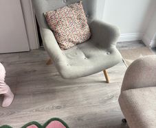 Grey armchair