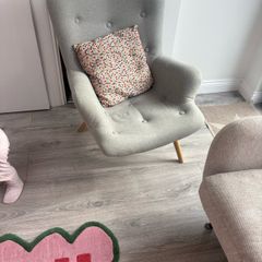 Grey armchair