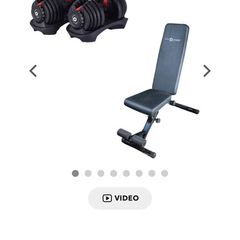 Adjustable Dumbbells V1 24kg & P1400 Weight Bench