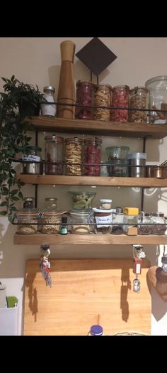 wooden shelf
