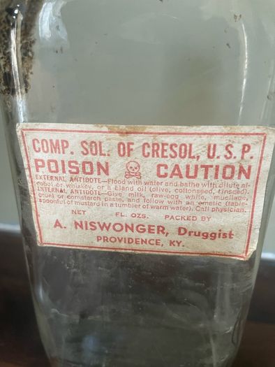 Antique Poison Bottle