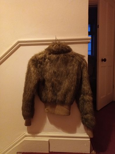 Fake faux  jacket size S