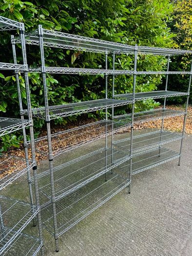 Stainless Steel Shop Shelving - Display Racking - Like New - Very Strong
