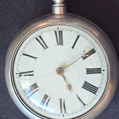 English Verge Fusee, in Silver Pair Cases - Edm Pace, London  1839c