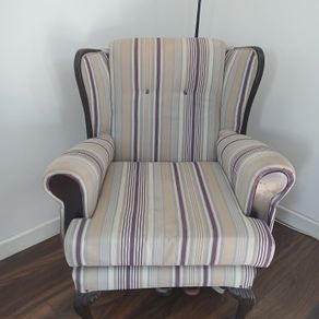 Two wingback chairs
