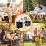 Kitchen Table/Cabinet Camping Large Sturdy Portable Folding Cooking Storage Rack Zippered Bag Outdoors Windproof Black Image 4