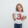 Birthday Numbers Years Girls Boys T-shirt Tee Top Shirt Birthday T-shirt For Kids Image 3