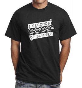 5 Seconds of summer skulls logo mens and womens T-Shirt Size XS-XXL