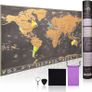 Scratch Off World Map Large - Ultra detailed with all U.S States - Accessories Kit and Gift Tube - 70 x 42cm - Deluxe Cartographic Image 7