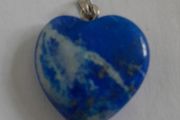 Pendant- Charm - Lapis Lazuli - Heart