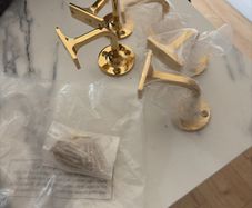 Brass bannister holder