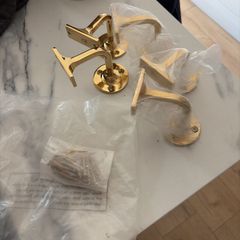 Brass bannister holder