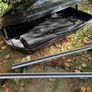 Halfords Exodus 470L Roof Box - Black with Thule Foot Pack and Holfords (A120) Aero Bars. Includes fitting kit. Image 3
