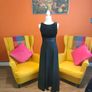 Vintage Consortium Black velvet maxi dress Image 4