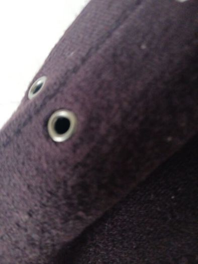 Yuka Dark Brown Cardigan with  Metal Eyelet Detail    Size 14