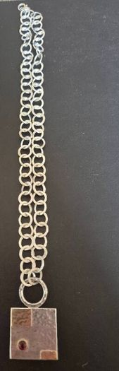 Sterling Silver & Gold Pendant