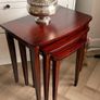 Refreshed - Mid-Century mahogany nest of 3 tables Image 10