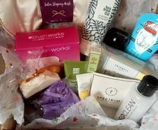 Collection of beauty products