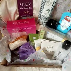 Collection of beauty products