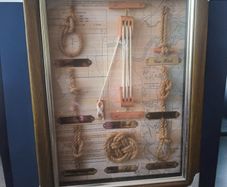 New Vintage Nautical Knot Board Wall Key Cabinet Shadow Box Maritime Decor