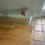 Large waterfall tempered glass coffee table Image 4